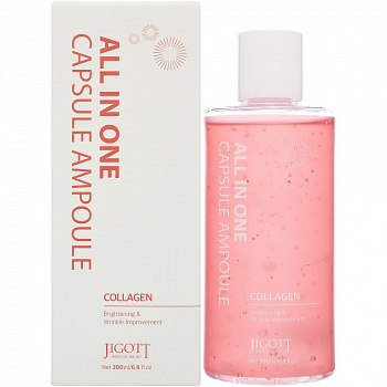 Jigott All-In-One Collagen Capsule Ampoule Капсульная сыворотка с коллагеном 200 мл