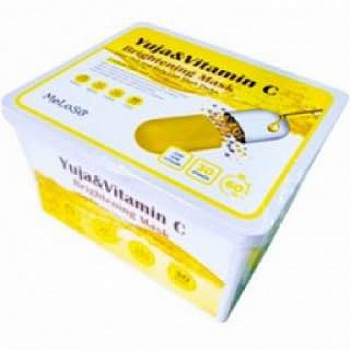 Meloso Yuja&Vitamin C Brightening Mask Осветляющая маска для лица с Yuja и витамином C, 30 шт (370 г