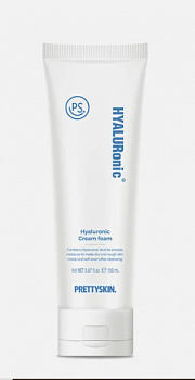 PrettySkin Cleansing Cream Hyaluronic Крем-пенка для умывания лица с гиалуроном, 150 мл