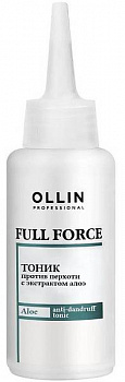 OLLIN Full Force Тоник против перхоти с экстрактом алоэ  80 мл.