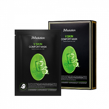 JMSolution Mask V Skin Comfort Vitamin B3 Маска для лица тканевая для сияния кожи с витамином, 30 мл
