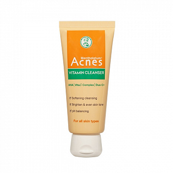 MENTHOLATUM ACNES Пенка для умывания с витаминами 50 гр