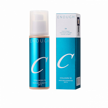 ENOUGH Collagen 3X Moisture Foundation  SPF15 тон 00 Увлажняющий тональный крем с коллагеном тон 00