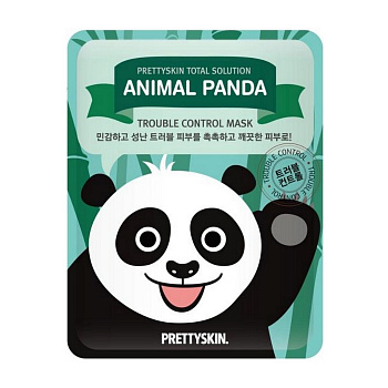PrettySkin Mask Total Solution Animal Panda Trouble Control Маска тканевая для проблемной кожи лица