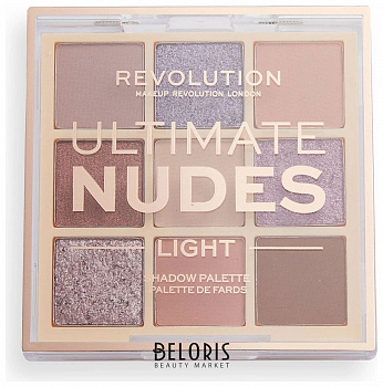 Makeup Revolution Палетка теней Ultimate Nudes Eyeshadow Palette Light