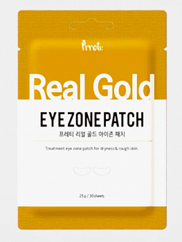 Prreti Eye Zone Patch Real Gold Патчи для глаз антивозрастные с золотом и коллагеном, 30 шт