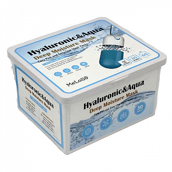 Meloso Hyaluronic&Aqua Deep Moisture Mask Увлажняющая маска с гиалуроновой кислотой и водой, 30 шт (