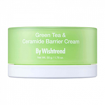 By Wishtrend Green tea Ceramide Barrier Cream 50g Восстанавливающий крем с зелёным чаем и церамидами