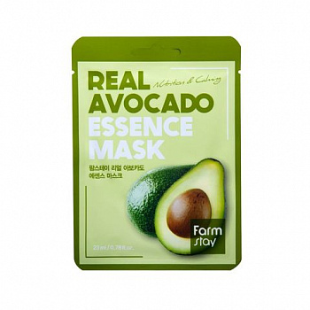FARMSTAY Real Essence Mask Avocado  Тканевая маска с экстрактом авокадо