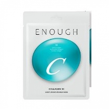 ENOUGH Collagen 3x Moisture Nourising Mask 25гр х 10шт Увлажняющая маска с коллагеном