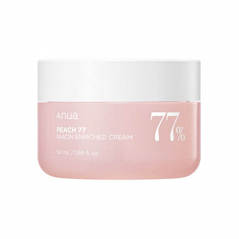 ANUA Peach 77 Niacin Enriched Cream 50 ml Крем для лица с экстрактом персика и ниацинамидом