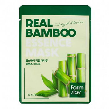 FARMSTAY Real Essence Mask Bamboo Тканевая маска с экстрактом бамбука