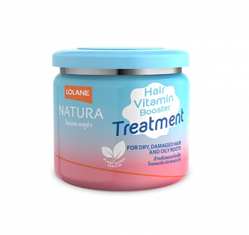 LOLANE Маска для волос Lolane Natura, для сухих, поврежденных волос и жирных корней, 250 г