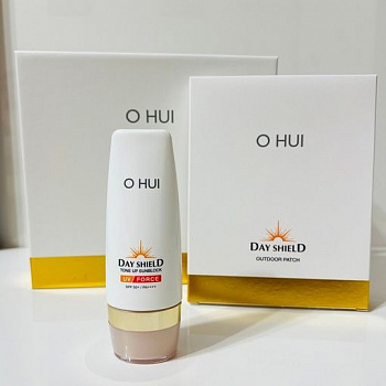OHUI DAY SHIELD TONE UP SUNBLOCK UV FORCE SET 03.24тонизирующий солнцезащитный крем
