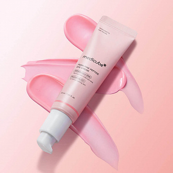 MEDICUBE PDRN PINK PEPTIDE EYE CREAM, 30мл Осветляющий крем для век с ПДРН и пептидами